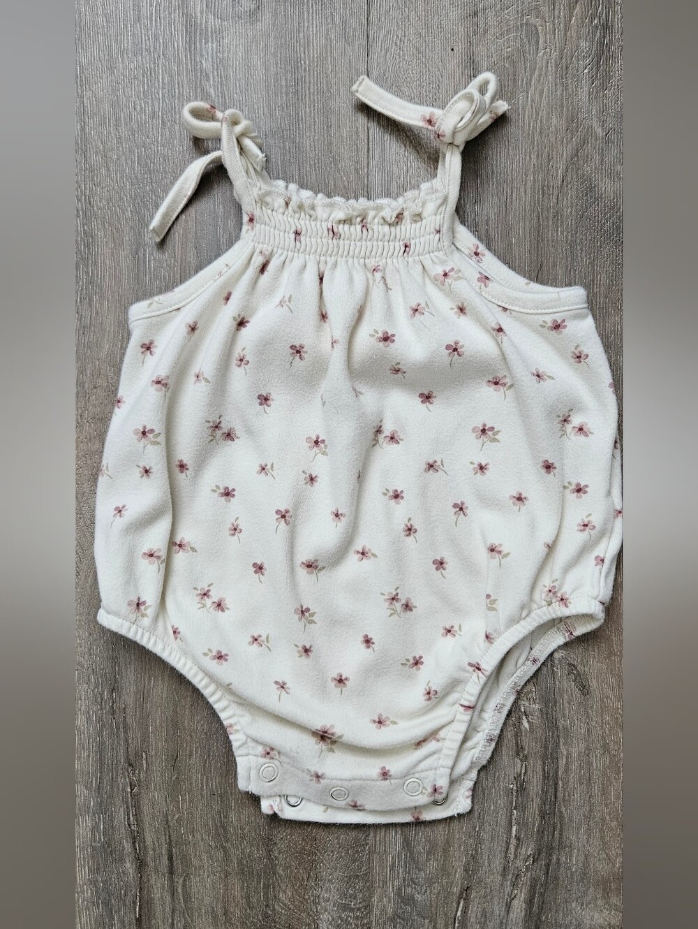 Jamie Kay Baby Girls' Cream Floral Romper